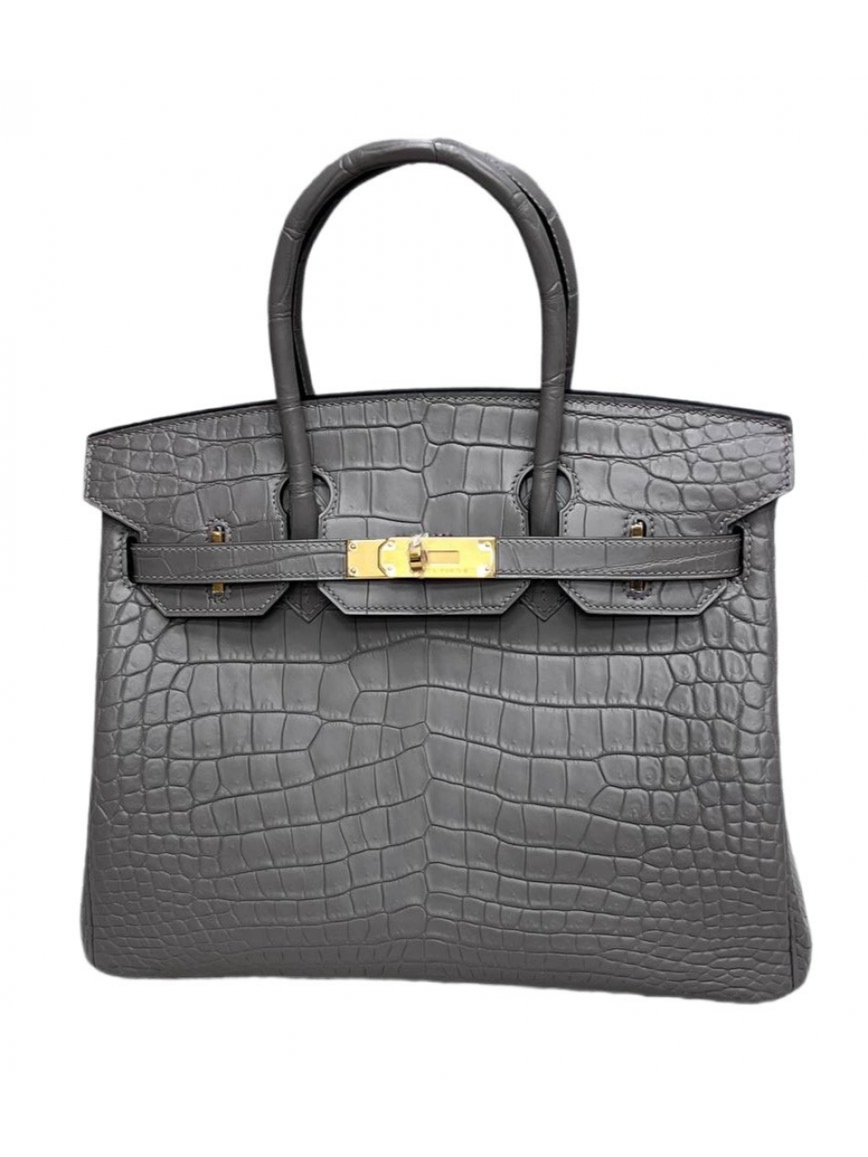 Сумка Hermes Birkin 30 из матовой кожи аллигатора